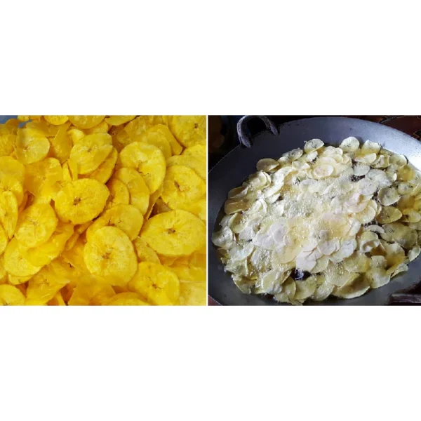 Crispy Salty Horn Banana Chips 500g