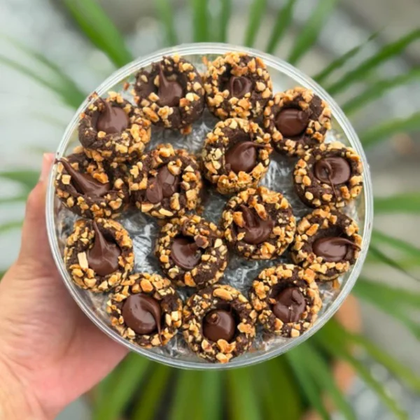 Nutella Almond Button Cookies 30pcs